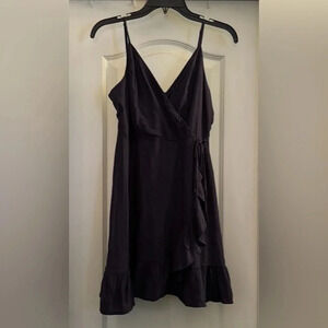 Altar’d State Beautiful Navy Blue Spaghetti Strap Wrap Dress